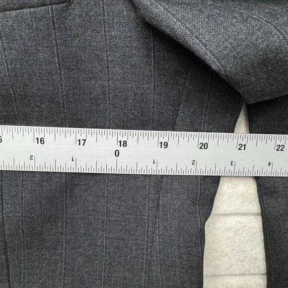 Burberrys Gray Pure Wool 2 Button Single Vent Sport Coat Blazer 38R - Picture 14 of 15